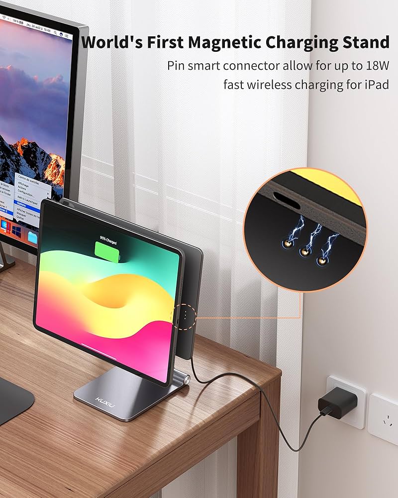 iPadアクセサリー KUXIU Magnetic Charging Stand X33 ProMAX KUXIU X33 Pro MAX(2025) iPad Magnetic Charging Stand